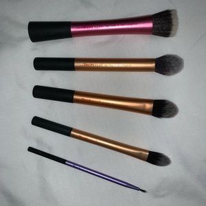 Real Techniques Makeup Brush Set Stippling Contour Foundation Fine Liner